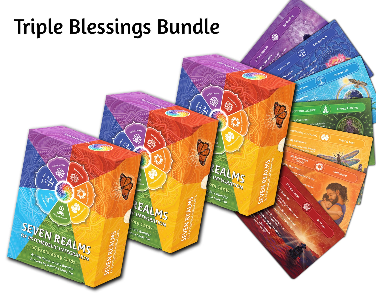Triple Blessings - 3 Seven Realms Card Decks